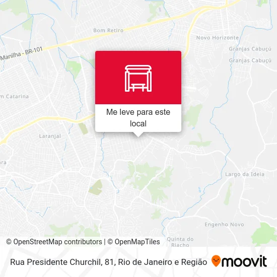 Rua Presidente Churchil, 81 mapa