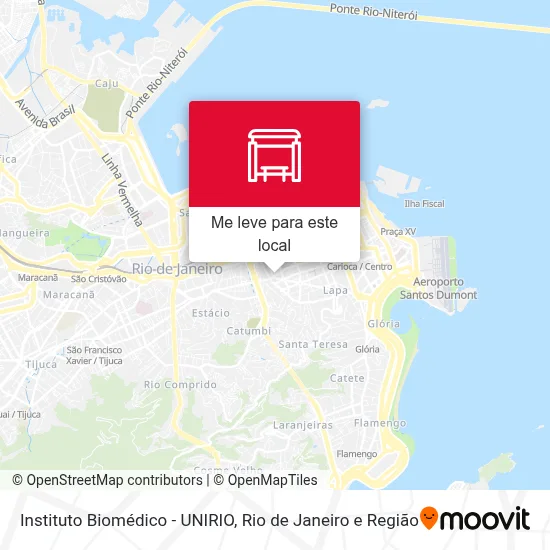 Instituto Biomédico - UNIRIO mapa