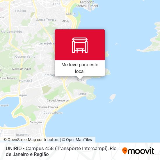 UNIRIO - Campus 458 (Transporte Intercampi) mapa