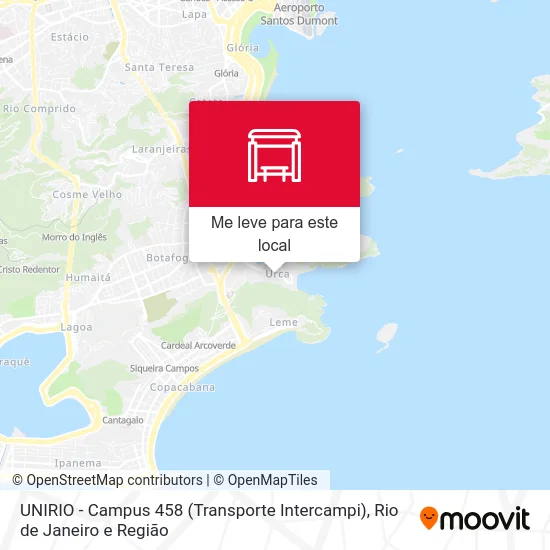 UNIRIO - Campus 458 (Transporte Intercampi) mapa