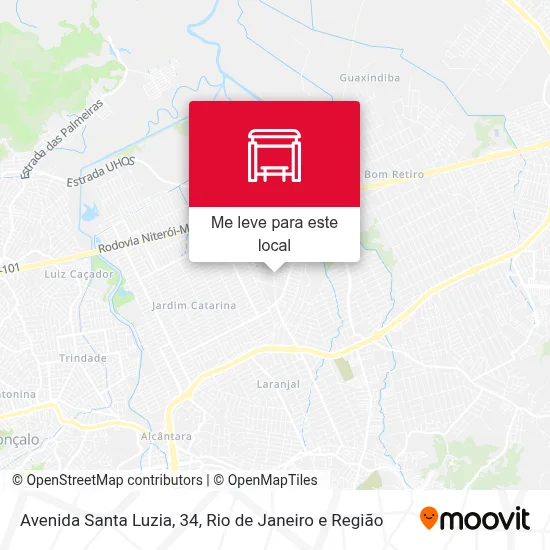 Avenida Santa Luzia, 34 mapa