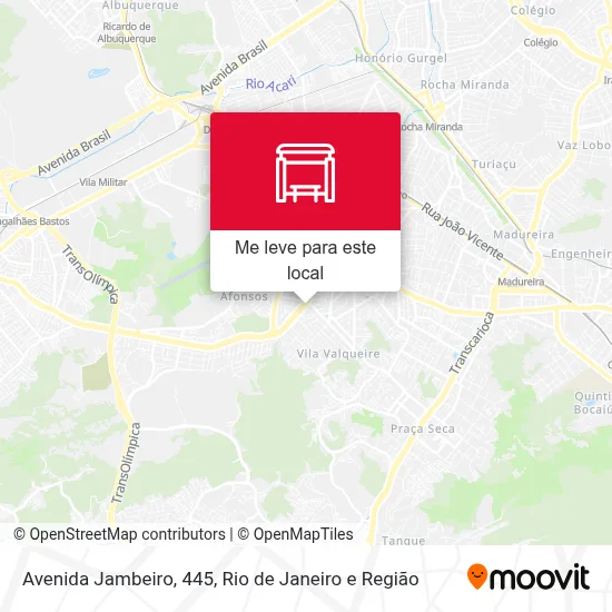 Avenida Jambeiro, 445 mapa