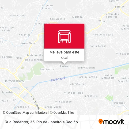 Rua Redentor, 35 mapa