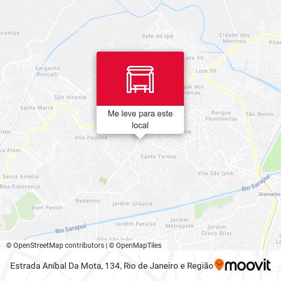 Estrada Aníbal Da Mota, 134 mapa