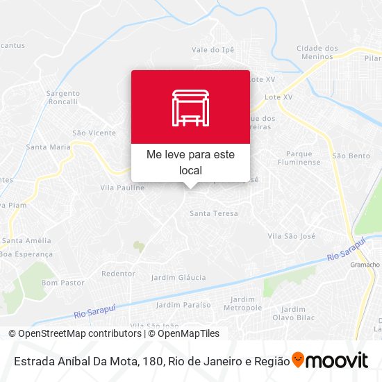 Estrada Aníbal Da Mota, 180 mapa