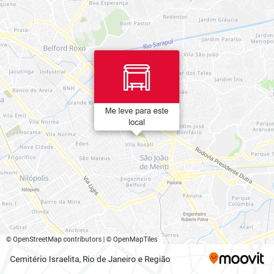 Cemitério Israelita mapa