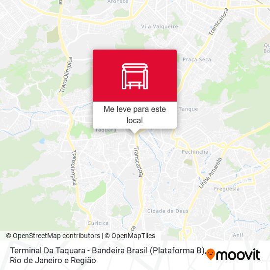 Terminal Da Taquara - Bandeira Brasil (Plataforma B) mapa