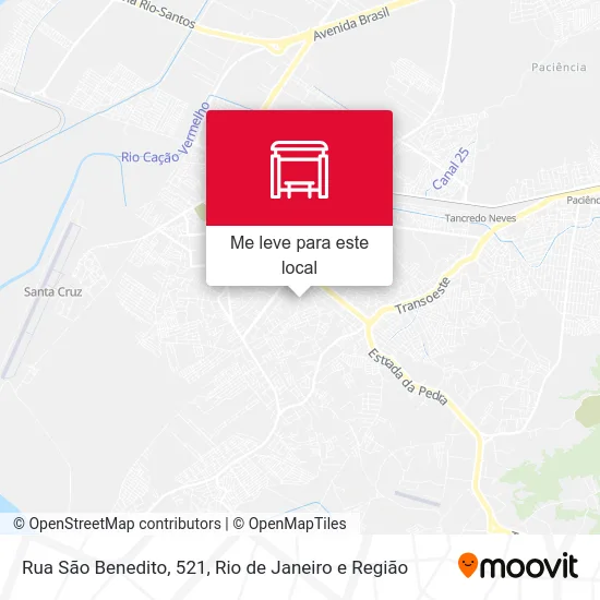 Rua São Benedito, 521 mapa