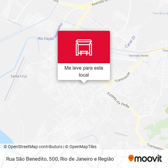 Rua São Benedito, 500 mapa