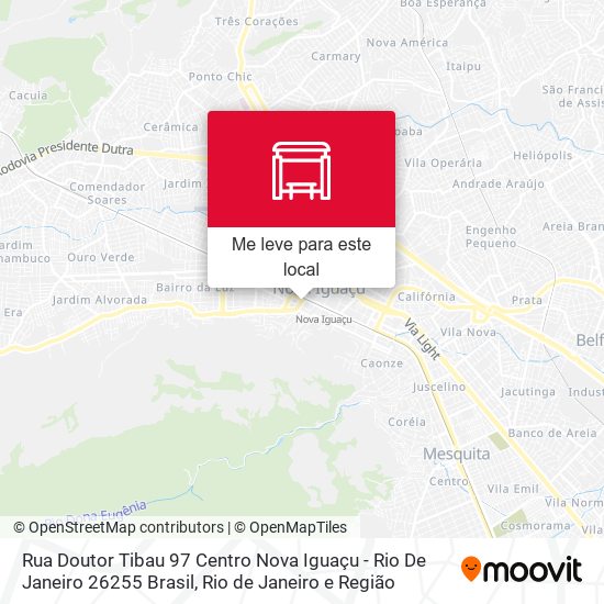 Rua Doutor Tibau 97 Centro Nova Iguaçu - Rio De Janeiro 26255 Brasil mapa