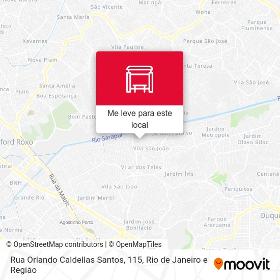Rua Orlando Caldellas Santos, 115 mapa