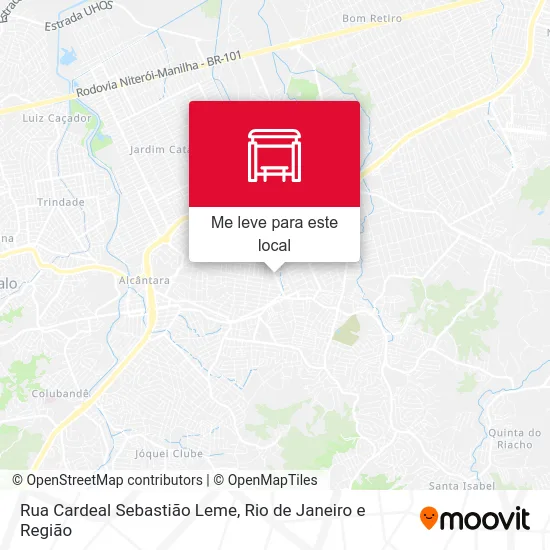 Rua Cardeal Sebastião Leme mapa