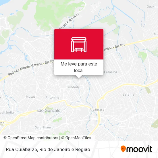Rua Cuiabá 25 mapa