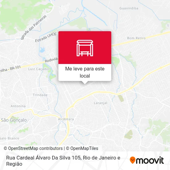 Rua Cardeal Álvaro Da Silva 105 mapa