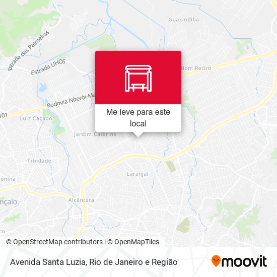 Avenida Santa Luzia mapa