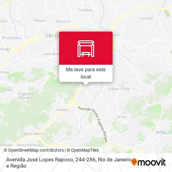 Avenida José Lopes Raposo, 244-286 mapa