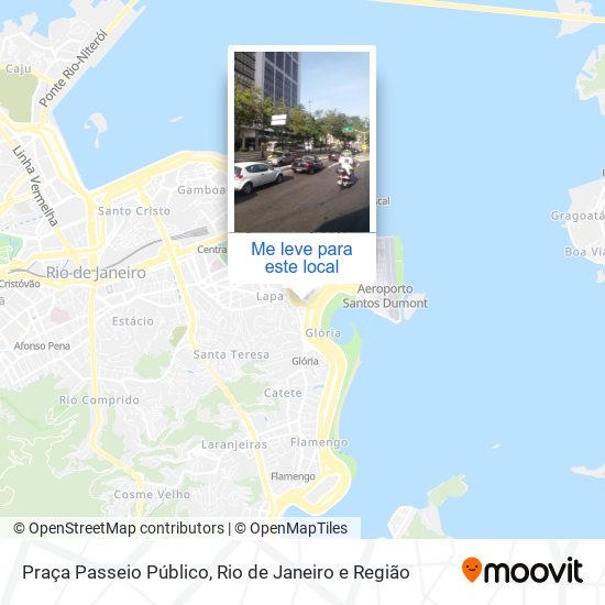 Praça Passeio Público mapa