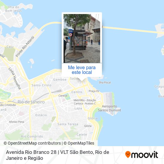 Avenida Rio Branco 28 | VLT São Bento mapa