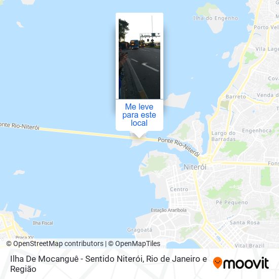 Ilha De Mocanguê - Sentido Niterói mapa