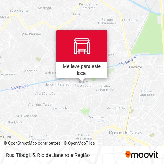 Rua Tibagi, 5 mapa