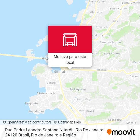 Rua Padre Leandro Santana Niterói - Rio De Janeiro 24120 Brasil mapa