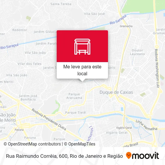 Rua Raimundo Corrêia, 600 mapa
