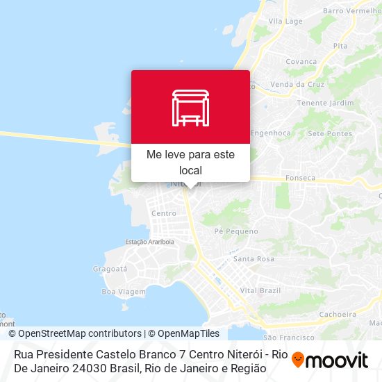 Rua Presidente Castelo Branco 7 Centro Niterói - Rio De Janeiro 24030 Brasil mapa
