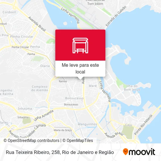 Rua Teixeira Ribeiro, 258 mapa