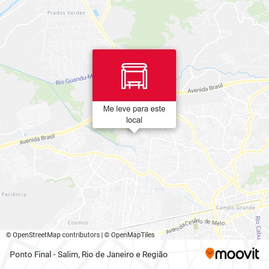 Ponto Final - Salim mapa