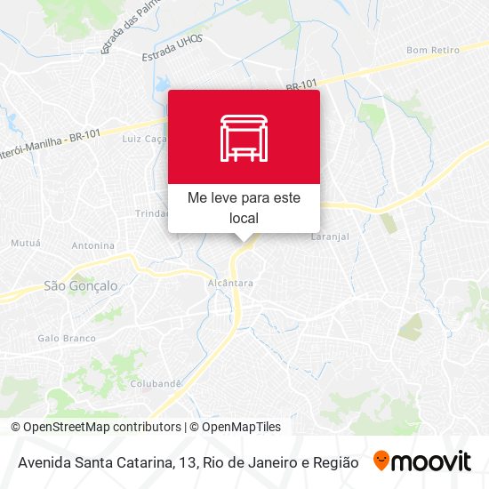 Avenida Santa Catarina, 13 mapa