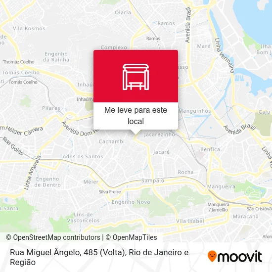 Rua Miguel Ângelo, 485 (Volta) mapa