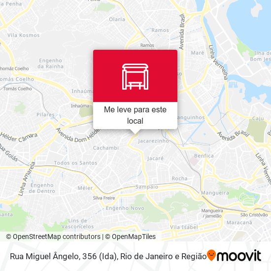 Rua Miguel Ângelo, 356 (Ida) mapa