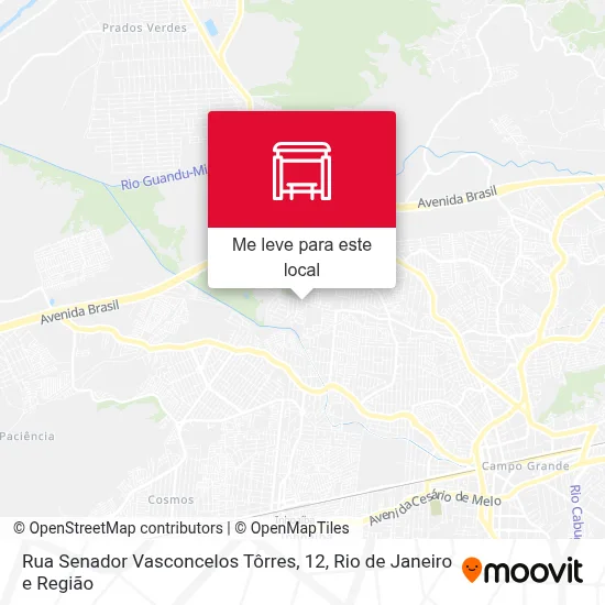Rua Senador Vasconcelos Tôrres, 12 mapa