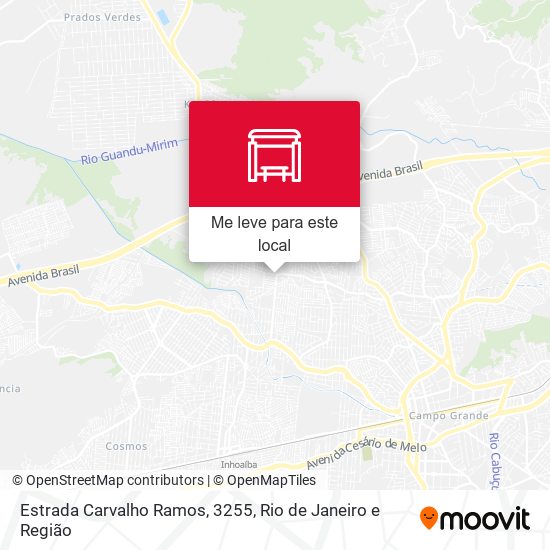 Estrada Carvalho Ramos, 3255 mapa