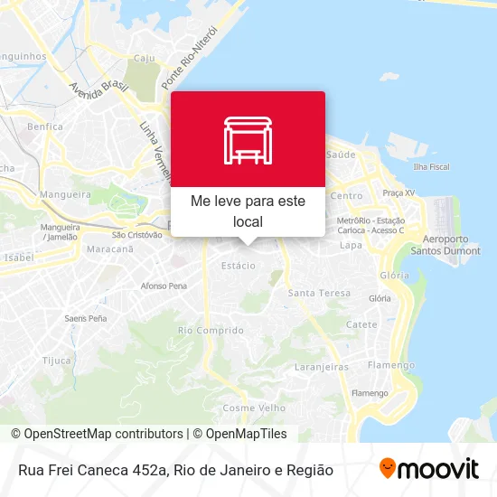 Rua Frei Caneca 452a mapa