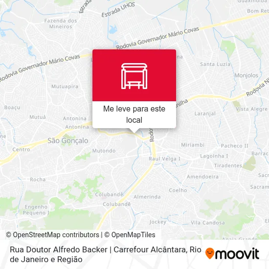 Rua Doutor Alfredo Backer | Carrefour Alcântara mapa