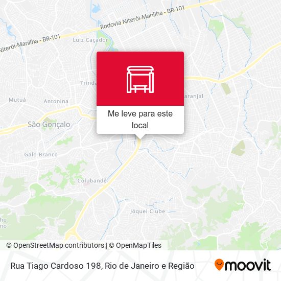 Rua Tiago Cardoso 198 mapa