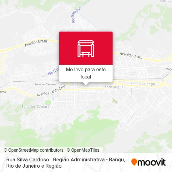 Rua Silva Cardoso | Região Administrativa - Bangu mapa