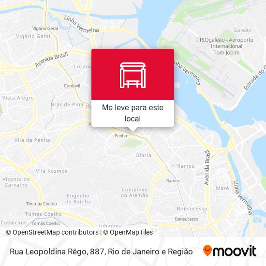 Rua Leopoldina Rêgo, 887 mapa