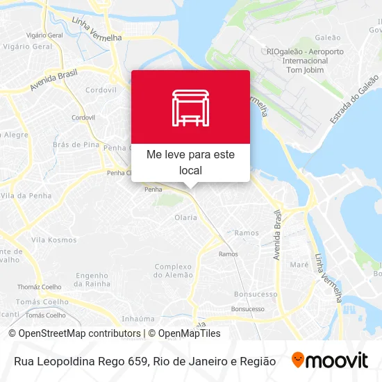 Rua Leopoldina Rego 659 mapa