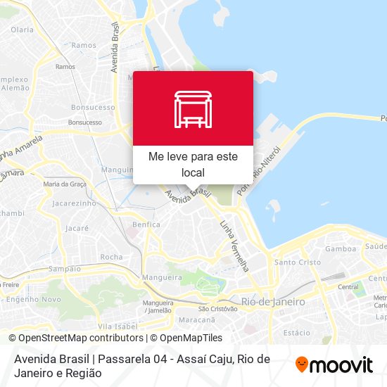 Avenida Brasil  Passarela 04 - Assaí Caju parada - Rotas