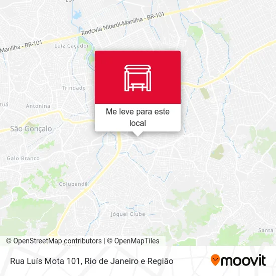 Rua Luís Mota 101 mapa