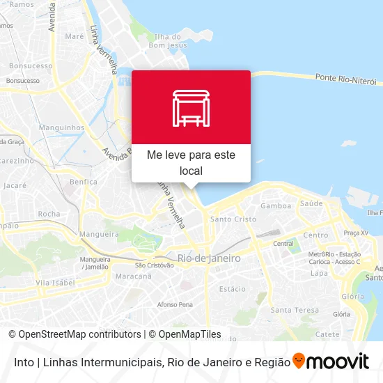 Into | Linhas Intermunicipais mapa