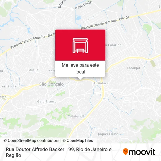 Rua Doutor Alfredo Backer 199 mapa