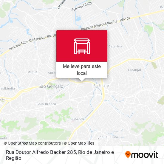 Rua Doutor Alfredo Backer 285 mapa