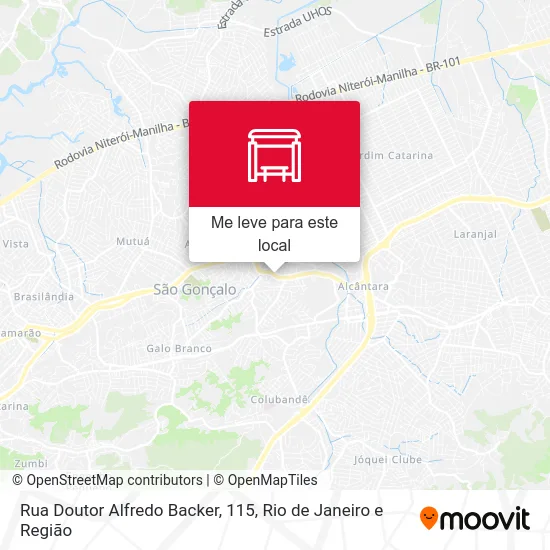 Rua Doutor Alfredo Backer, 115 mapa