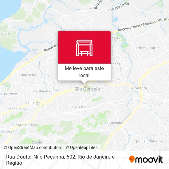 Rua Doutor Nilo Peçanha, 602 mapa