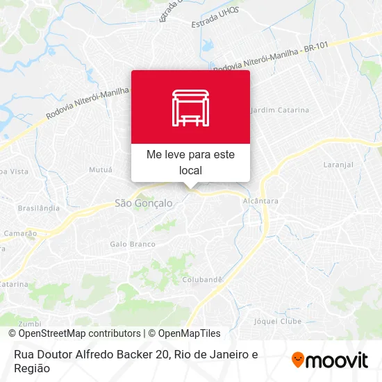 Rua Doutor Alfredo Backer 20 mapa
