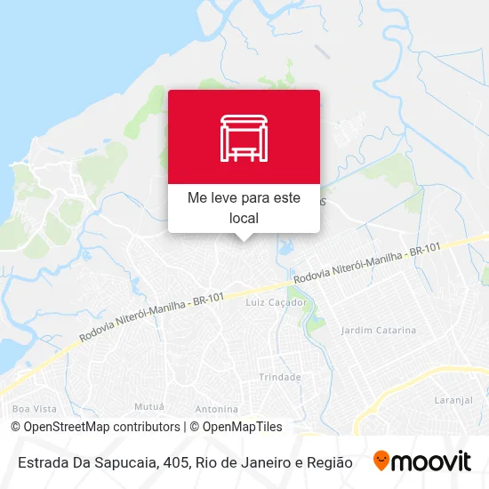 Estrada Da Sapucaia, 405 mapa