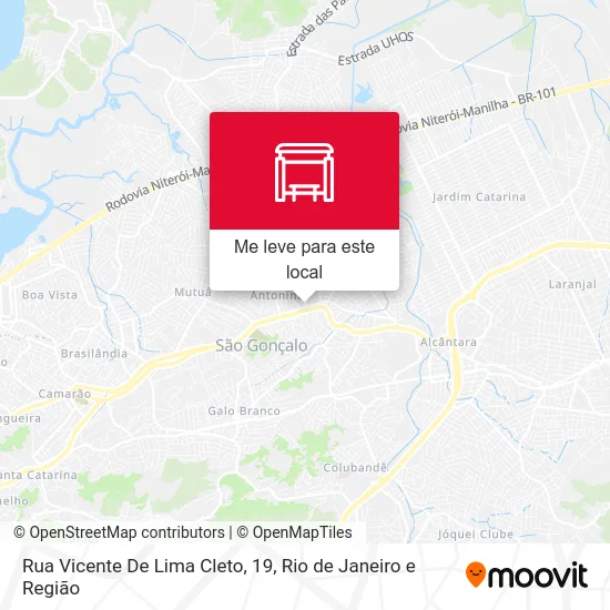 Rua Vicente De Lima Cleto, 19 mapa